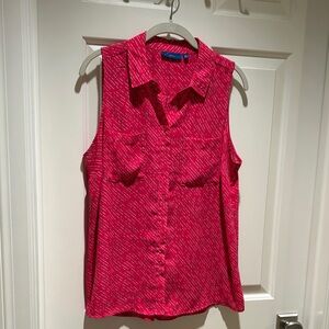 Apt. 9 Vibrant Pink Button-Down Blouse
